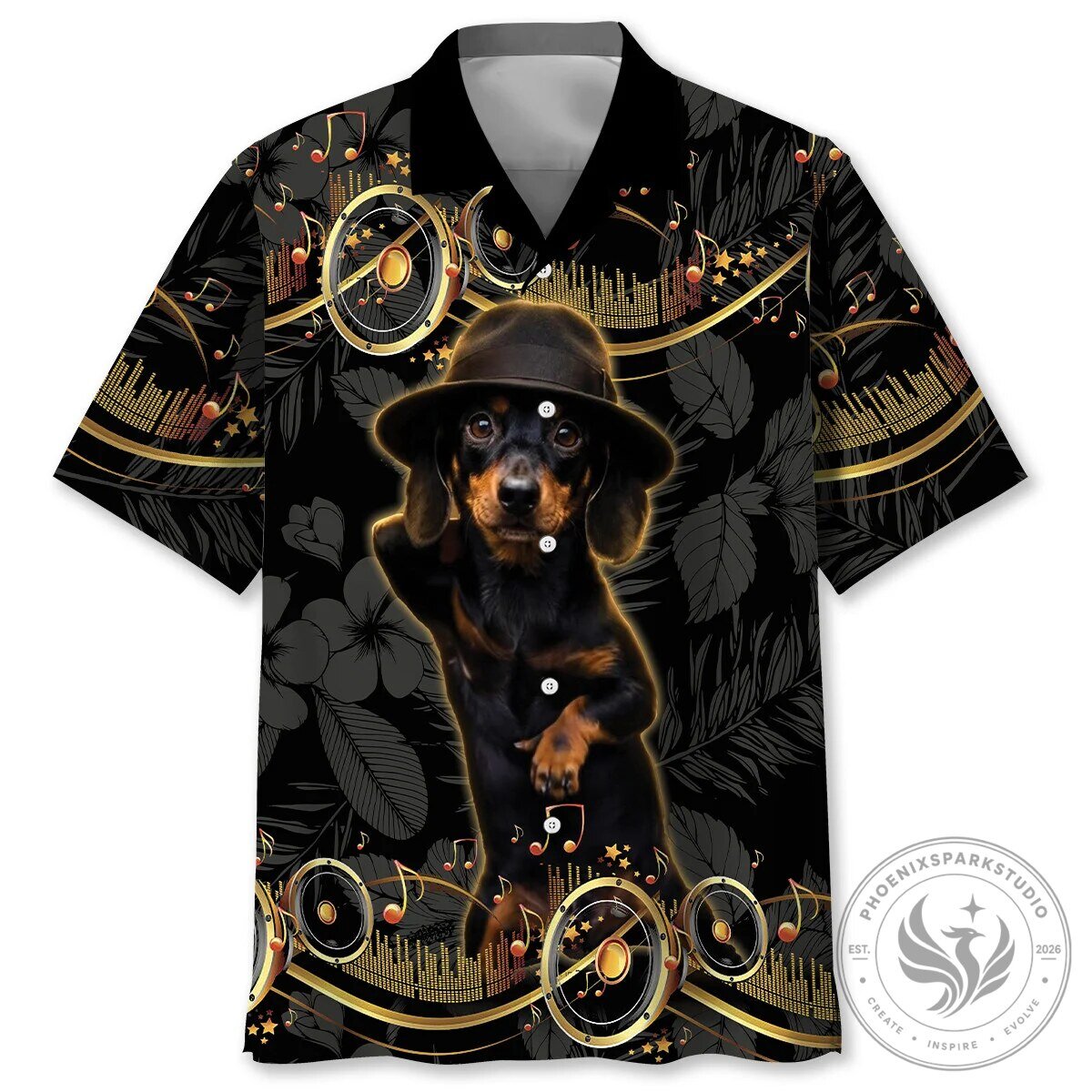 Funny Dog Shirt Dachshund Hawaiian Shirt for Men and Women