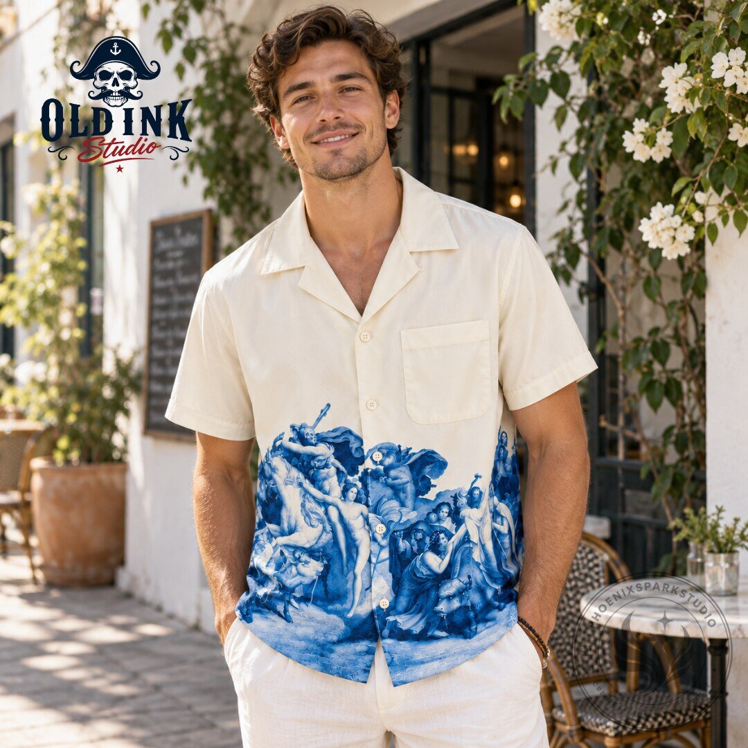 Tom Hardy Mythological Art Hawaiian Shirt 2026 Tom Hardy Mythological Art Hawaiian Shirt – image 3 of 3