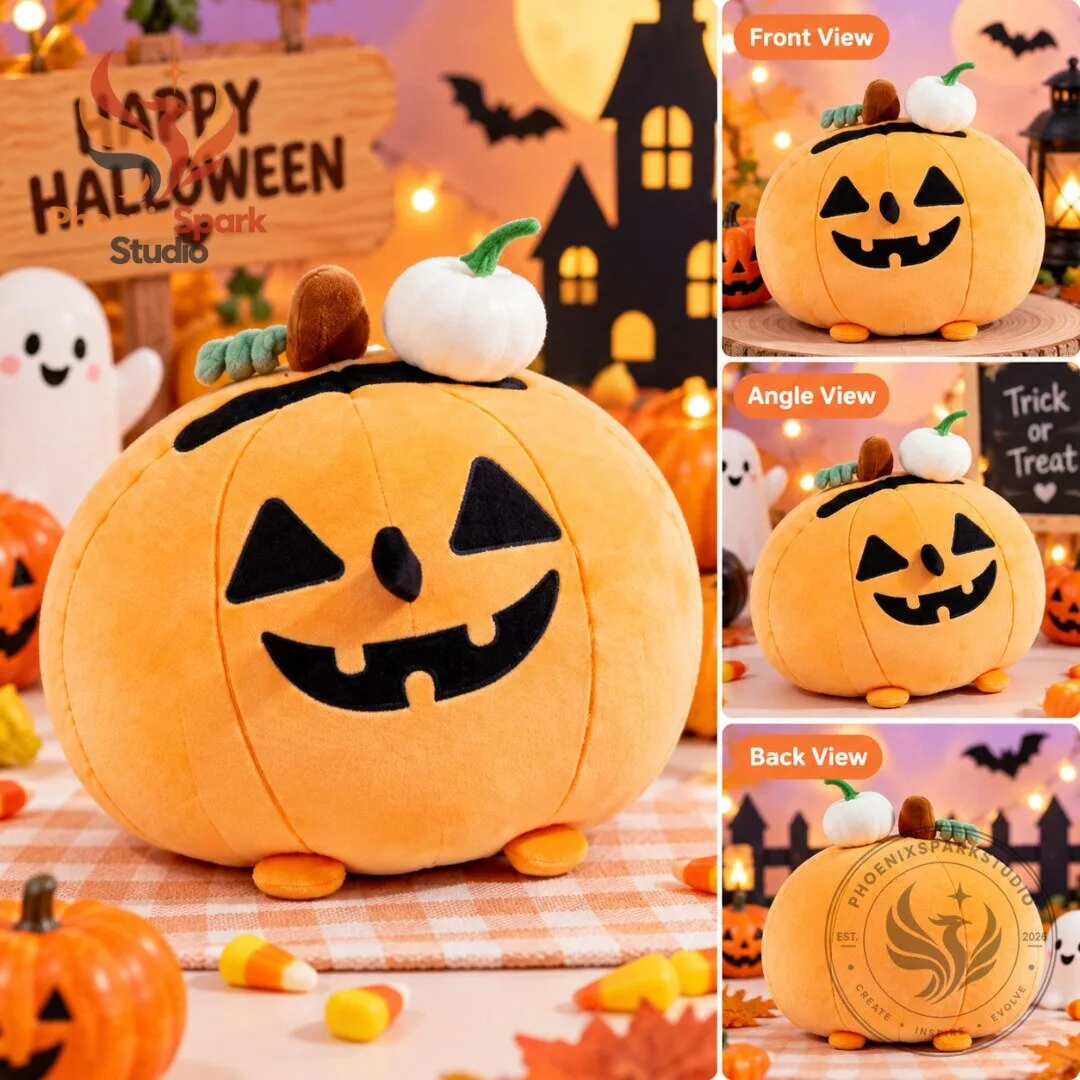 Halloween Jack o Lantern Plush Toy 2026 Pumpkin Stuffed Animal