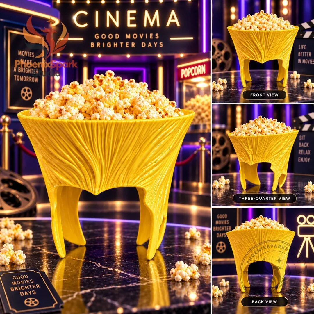 Street Fighter Guile is Hair Popcorn Bucket 2026 Wearable Yellow Collectible