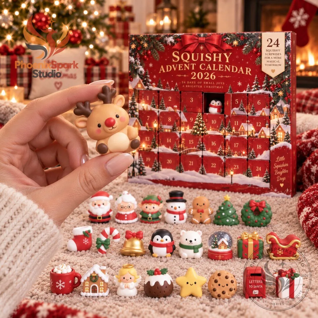 Squishy 2026 Advent Calendar 24 Day Christmas Miniature Toys 4 Squishy 2026 Advent Calendar 24 Day Christmas Miniature Toys