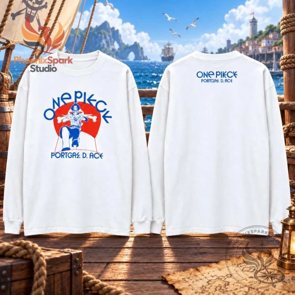 "Top 2026 Must-Have Sports and Anime Apparel and Gifts" 15 One Piece Portgas D Ace Sweatshirt 2026 Graphic Crewneck