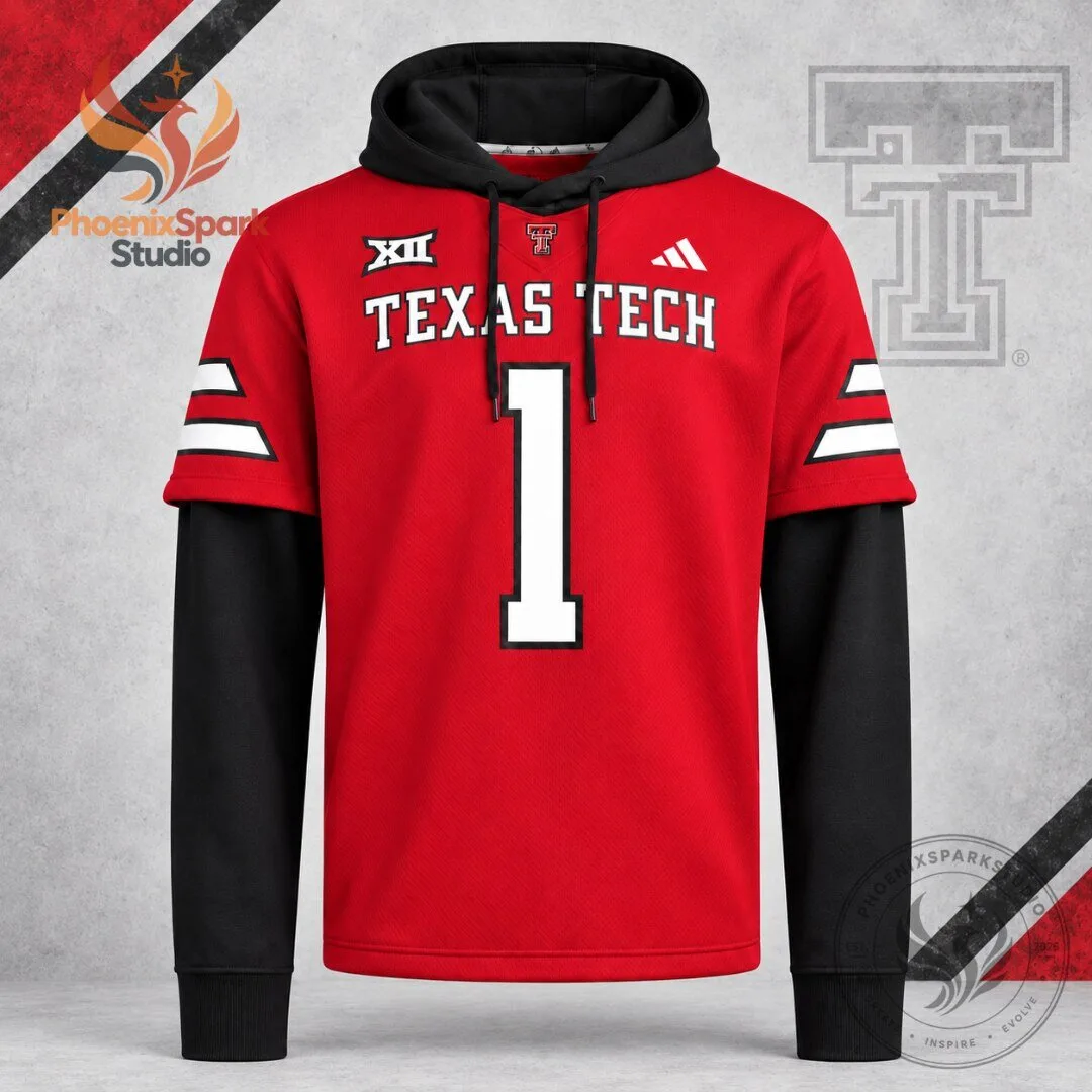 Texas Tech Red Raiders Jersey Hoodie 2026 Football Pullover