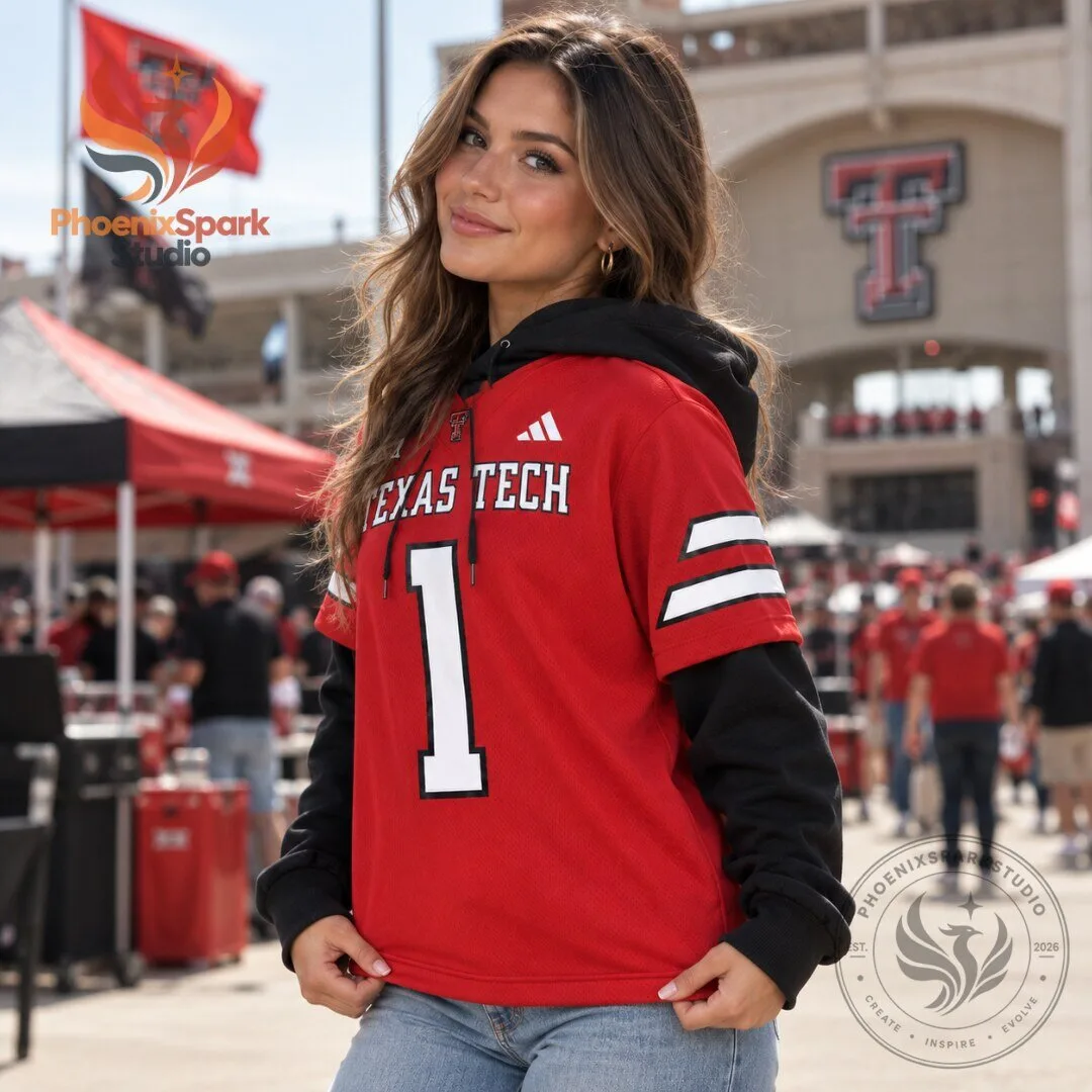 Texas Tech Red Raiders Jersey Hoodie 2026 Football Pullover 5 Texas Tech Red Raiders Jersey Hoodie 2026 Football Pullover