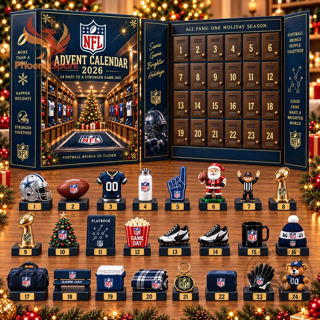 NFL 2026 Advent Calendar 24 Day Football Collectible Figures
