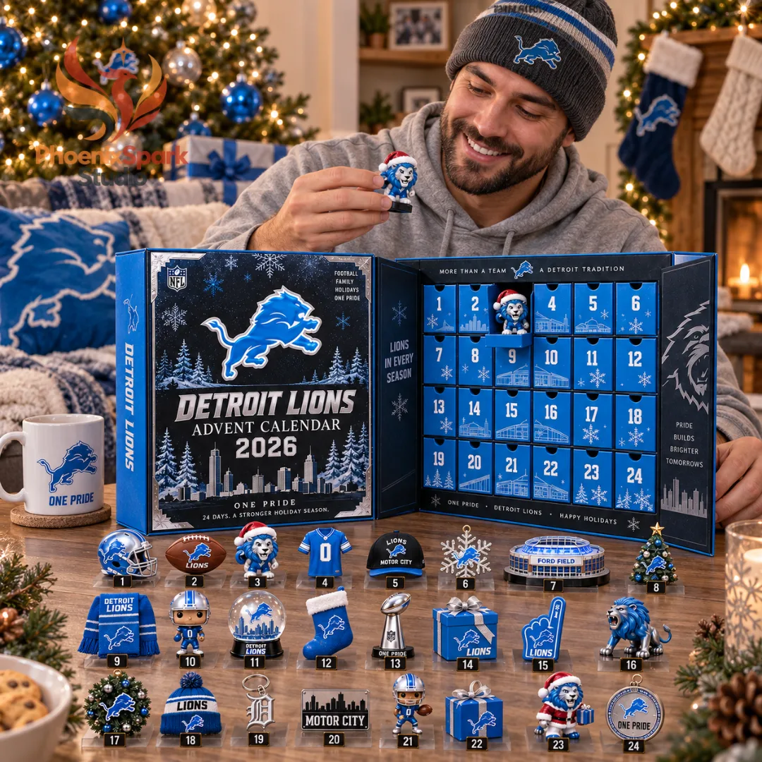 5 Detroit Lions Advent Calendar 2026 24 Day NFL Holiday Countdown Gift Set — image 2