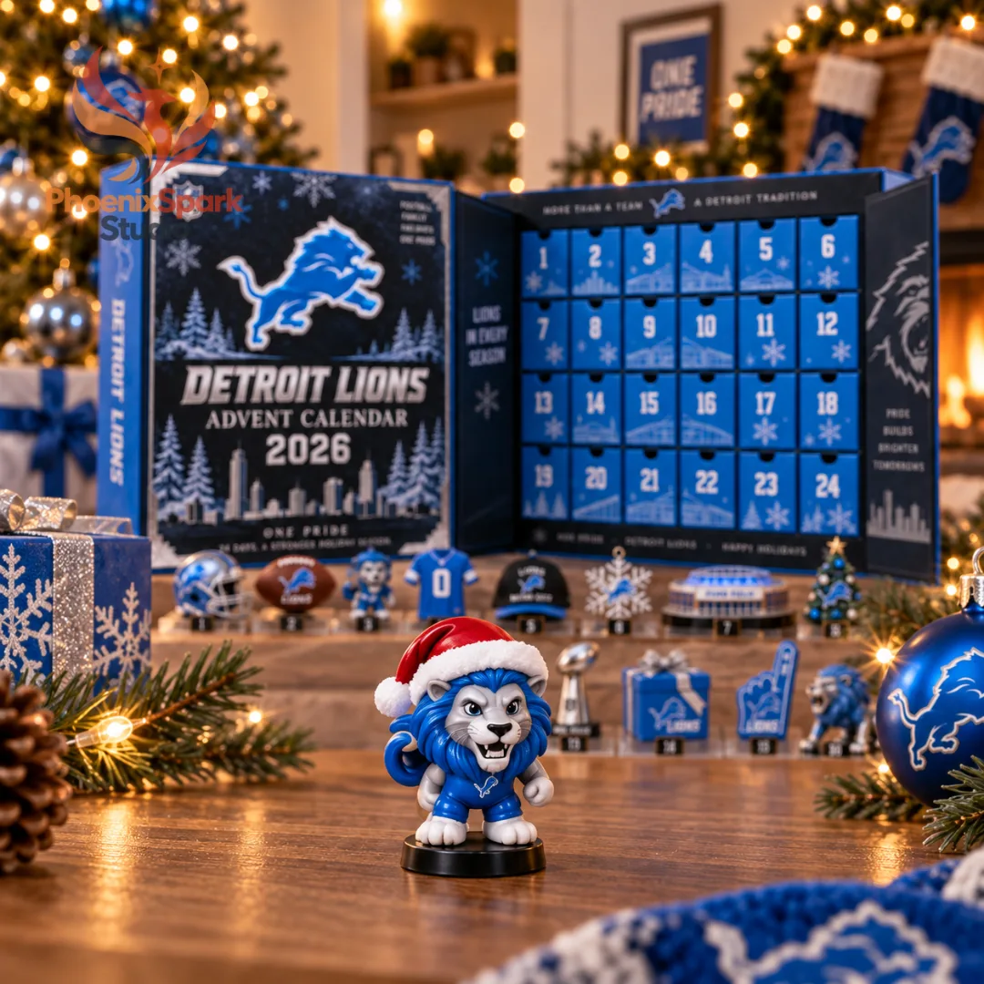 6 Detroit Lions Advent Calendar 2026 24 Day NFL Holiday Countdown Gift Set — image 3