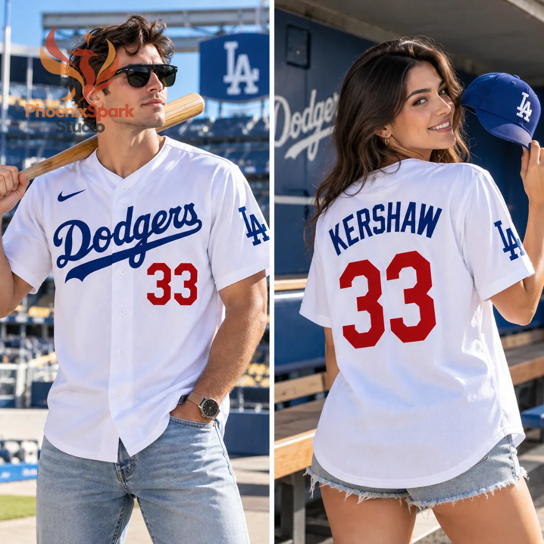 6 Cameron Carr Los Angeles Dodgers Jersey 2026 Lakers Crossover First Pitch Baseball Shirt — image 3