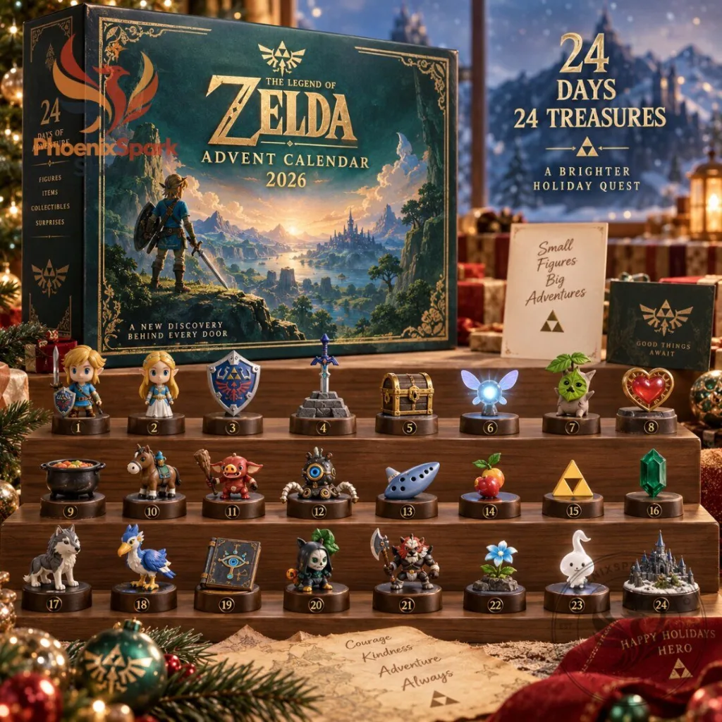 "Unwrap Adventure with the 2026 Zelda Christmas Advent Calendar" 16 The Legend of Zelda Christmas Advent Calendar 2026 24 Collectible x Treasures