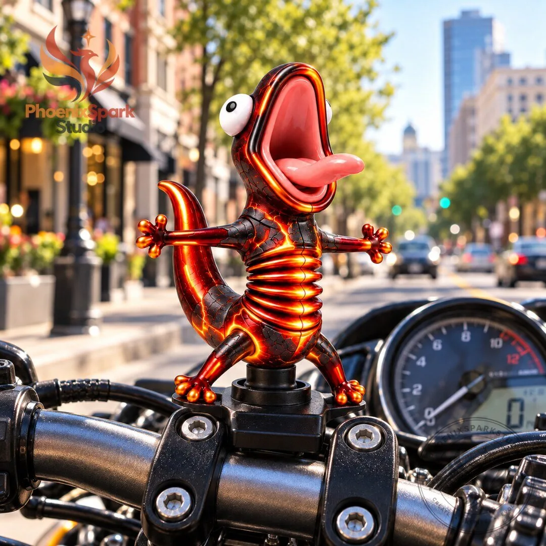 WobblyBuddy Lava Core Lizard Spring Motorcycle Figurine 2026 4 WobblyBuddy Lava Core Lizard Spring Motorcycle Figurine 2026