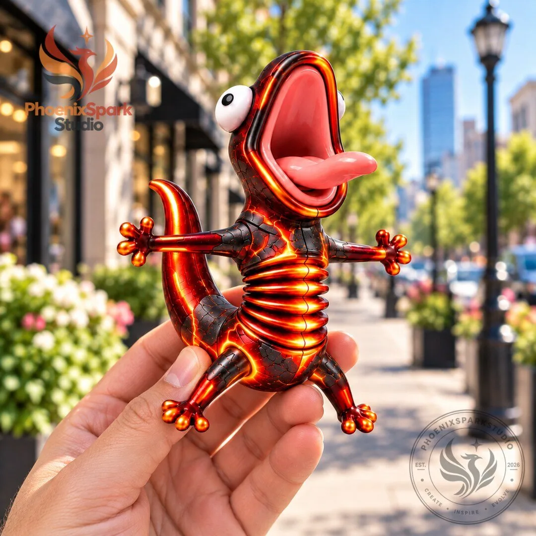 WobblyBuddy Lava Core Lizard Spring Motorcycle Figurine 2026 5 WobblyBuddy Lava Core Lizard Spring Motorcycle Figurine 2026