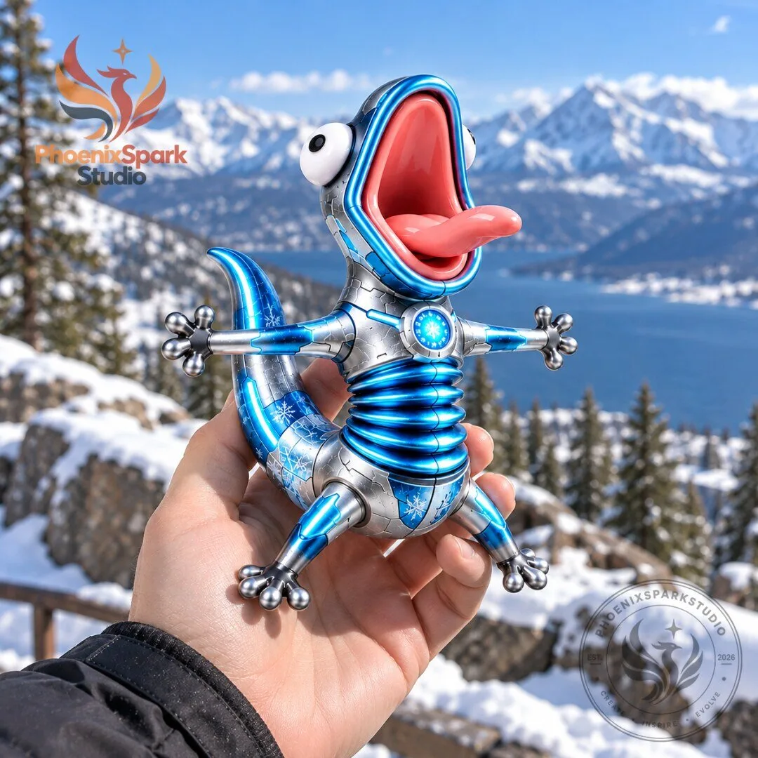 WobblyBuddy Funny Frozen Reactor Lizard Motorcycle Ride Buddy Figurine 2026 5 WobblyBuddy Funny Frozen Reactor Lizard Motorcycle Ride Buddy Figurine 2026