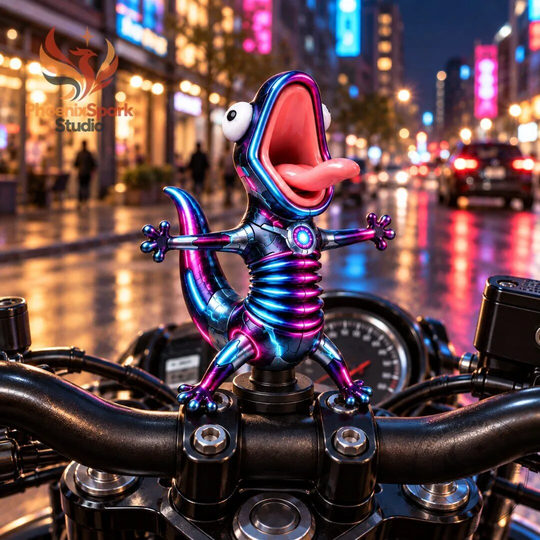 WobblyBuddy Cyber Pulse Lizard Bobblehead 2026 4 WobblyBuddy Cyber Pulse Lizard Bobblehead 2026