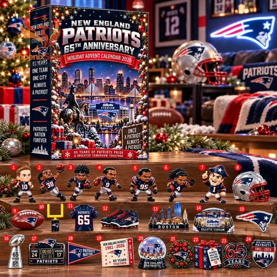 New England Patriots 65th Anniversary Christmas Advent Calendar 2026