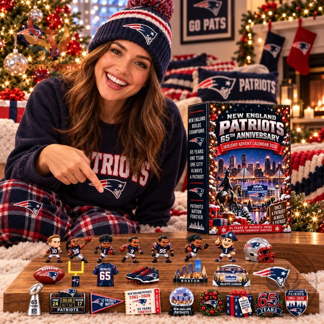 New England Patriots 65th Anniversary Christmas Advent Calendar 2026 6 New England Patriots 65th Anniversary Christmas Advent Calendar 2026